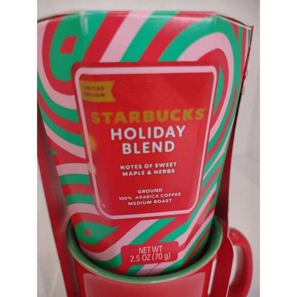 Starbucks Holiday Blend Coffee and Red Mug 16oz Gift Set LIMITED EDITION NEW - Picture 10 of 10